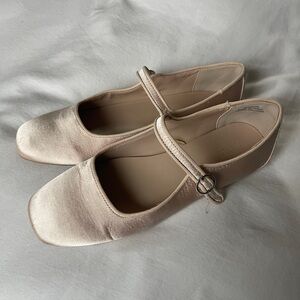 Pink ballet Mary Jane flats